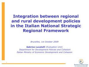 Integration between regional and rural