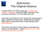 Astronomy- The Original Science