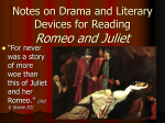 Romeo and Juliet: Literary Terminology for Act I