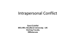 types of intrapersonal conflict
