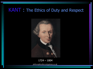 Was Kant right?