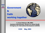 Govt-faith - Christian Connections for International Health