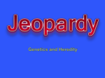 genetics jeopardy - Boone County Schools