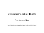 Consumer`s Bill of Rights (Cem Kaner``s Blog)