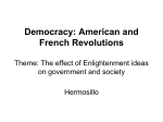 American and French Revolutions