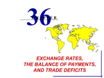 Exchange Rates, The Balance of Payments, and Trade Deficits
