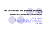 The Information and Services Economy aka Business