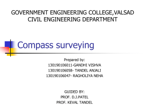 Compass surveying