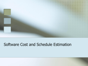 Software Cost and Schedule Estimation [and Tracking] By: Richard