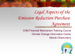 Legal Aspects of the Emission Reduction Purchase