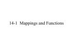 14-1 Mappings and Functions