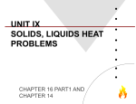 Unit 11 Solid Liquid Heat - Davis