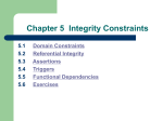 Chapter 5 Integrity Constraints