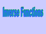 PPT : Inverse Functions