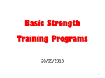 Basic Strength Training Programs1