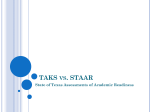 TAKS vs. STAARS - thinkmaththink