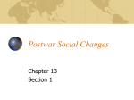 Postwar Social Changes