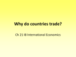 21 Why do countries trade