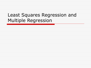 Multiple Regression