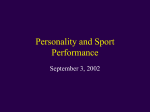 Personality and Sport Performance