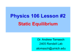 Static Equilibrium Lab