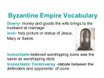 Byzantine Empire Vocabulary Dowry