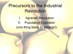 Precursors to the Industrial Revolution