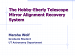 The Mirror Alignment Recovery System for the Hobby
