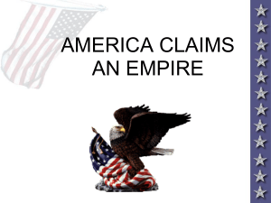 AMERICA CLAIMS AN EMPIRE