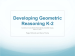 Developing Geometric Reasoning Part 1