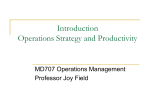 Operational strategies