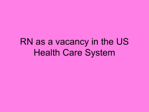 RN as a vacancy in the US Health