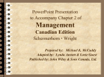 Chapter 2: Management -- Past and Present