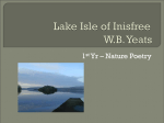 Lake Isle of Inisfree WB Yeats