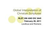 Global Interpretation of Christian Scriptures