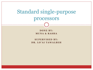 Standard single purpose processors