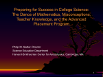 Sadler - Math Science Partnership