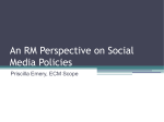 A Record Management Perspective on Social Media Policies