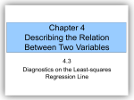 Chapter 4 Describing the Relation Between Two Variables