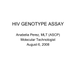 HIV GENOTYPE ASSAY