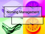 Nursing Management