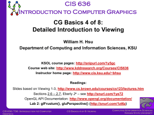 Computer Graphics - KDD - Kansas State University