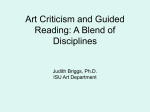 Art Criticism and Guided Reading: A Blend of Disciplines Judith