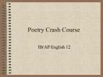 Poetry Crash Course