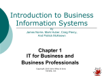 Introduction to Business Information Systems by Mark Huber, Craig