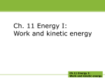 Work and kinetic energy