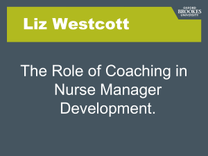 Liz Westcott - Oxford Brookes University Business School