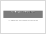 Quine. “Two Dogmas of Empiricism” - University of San Diego Home