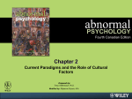 abnormal PSYCHOLOGY Third Canadian Edition