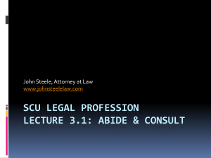 SCU Lecture 3.1 - Abide and Consult